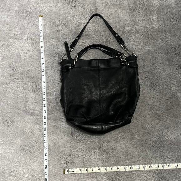 Coach black leather shoulder bag hobo Y2k - Picture 5 of 7